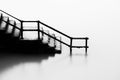 Stairs going down into sea Royalty Free Stock Photo