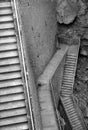 Stairs going down Royalty Free Stock Photo