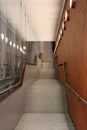 Stairs going down to the interior of a Warsaw underground passageconcept photo. Tunnel on Solidarity Avenue in Warsaw. Urban Royalty Free Stock Photo