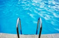 stairs for going down to the pool. a place to relax in the summer. Royalty Free Stock Photo