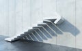 Stairs going  upward, 3d rendering Royalty Free Stock Photo