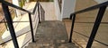 stairs, handrails, columns and marble floors