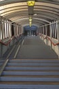 Stairs in handrails and a wheelchair ramp vertical orientation Royalty Free Stock Photo