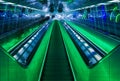 Stairs in Helsinki university metro station, Helsingin yliopiston metroasema Royalty Free Stock Photo