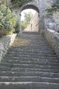 Stairs on Hill, Bonnieux Village, Provence Royalty Free Stock Photo