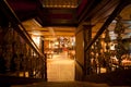 Stairs inside the pub Sarajevska Pivara Pivnica at the main city brewery in Sarajevo Royalty Free Stock Photo