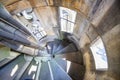 Stairs inside the tower of the Cathedral Royalty Free Stock Photo