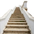 Stairs isolated white background Royalty Free Stock Photo
