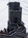 Stairs on Klein Matterhorn in Switzerland - vertical