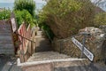 Stairs leading down to the beach, connecting Upper Ventnor with Lower Ventnor