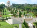 Stairs leading to Bahai temple