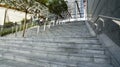 Stairs leading to Gae Aulenti Square, Milan, Italy