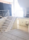 stairs leading to the spectators' bathroom at the Coliseu dos Recreios in Lisbon.