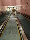 Stairs leading to the subway station