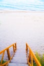 Stairs leading to water Royalty Free Stock Photo