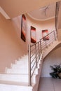 Stairs leading up from entrance hall Royalty Free Stock Photo