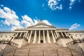 Stairs leading up to the United States Capitol Building in Washington DC - East Facade of the famous US landmark. Royalty Free Stock Photo