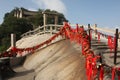 Stairs with locks at Hua Shan Mountain, China Royalty Free Stock Photo