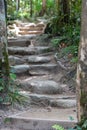 Stairs made of stones in the Mossman Gorge Cultural Centre near Port Douglas, Queensland, Australia Royalty Free Stock Photo