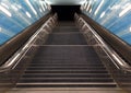 Stairs in the metro of city Hamburg Royalty Free Stock Photo