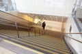 Stairs at a metro railway station Royalty Free Stock Photo