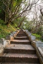 Stairs to Mount Phousi Royalty Free Stock Photo