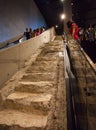 Stairs at the newly opened 9/11 Memorial at Ground Zero,NYC Royalty Free Stock Photo