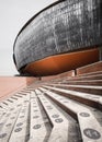 Stairs and numbered sitting area in a concert hall in the Music Park in Rome, Italy