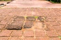 Stairs Old castle steps made from laterite Royalty Free Stock Photo