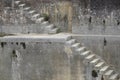 The stairs of a dry dock at the harbour