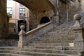 Stairs in the Old Town of Girona Catalonia,
