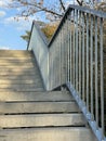 Stairs outdoors under blue sky Royalty Free Stock Photo