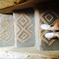 Pattern shoes stairs morocco arabic