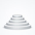 Stairs Podium. Vector