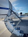 Stairs of a privet jet Royalty Free Stock Photo