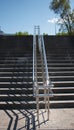 Stairs railings steps in the Park Royalty Free Stock Photo
