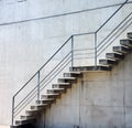 Stairs rendered on the wall Royalty Free Stock Photo