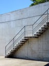 Stairs rendered on the wall Royalty Free Stock Photo