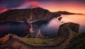 Stairs in San juan de Gaztelugatxe in Basque Country