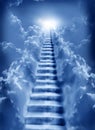 Stairs sky cloud stairs in sky bright light from heaven beautiful light
