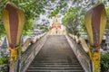 Stairs with snakes, Wat Sila Ngu temple, Koh Samui Thailand