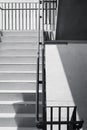 Stairs step with lighting Architecture detail Modern building Royalty Free Stock Photo