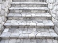 stairs steps with stone. Royalty Free Stock Photo