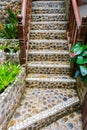 Stairs stone path in garden