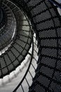 Stairs in t. Augustine Light Station, a lighthouse in St. Augustine, Florida. Royalty Free Stock Photo