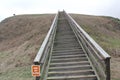 Stairs of the Temple Mound Mound A of Etowah Mound Royalty Free Stock Photo