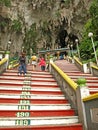 Stairs to Batu Caves Temple Royalty Free Stock Photo