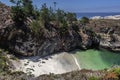 Stairs to China Cove / Beach in Point Lobos State Natural Reserve Royalty Free Stock Photo