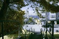 Stairs to Ghirardelli Square in infrared Royalty Free Stock Photo