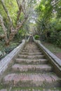 Stairs to the golden stupa on top of Mount Phou Si in Luang Prabang, Laos Royalty Free Stock Photo